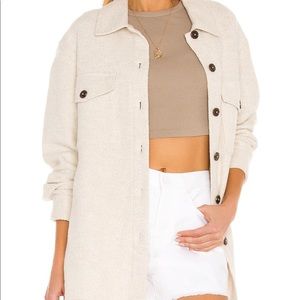 Knit Shacket in Milk- Sanctuary